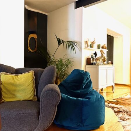 Pouf Sacco Paul verde ottanio