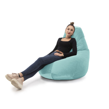 Pouf Sacco Paul azzurro tiffany