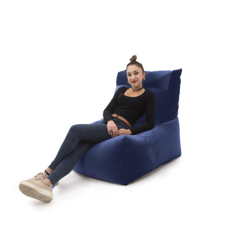 Poltrona Pouf Sòft Large blu notte