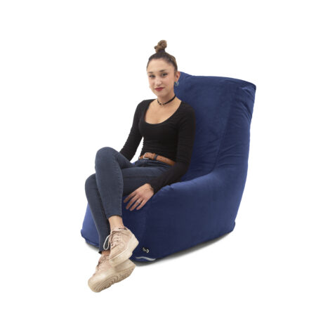 Poltrona Pouf Sòft Small blu notte