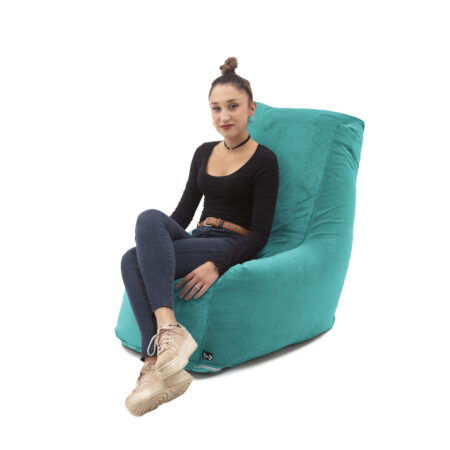 Poltrona Pouf Sòft Small verde ottanio