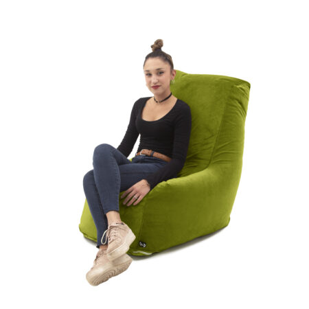 Poltrona Pouf Sòft Small verde acido