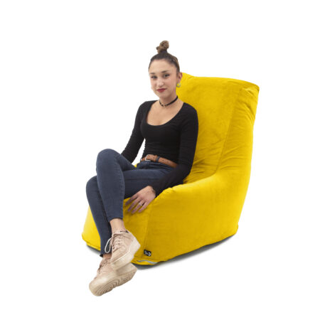 Poltrona Pouf Sòft Small giallo senape