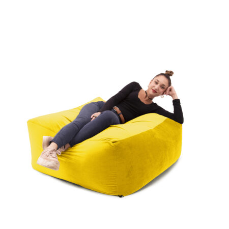 Pouf Cubò Large giallo senape